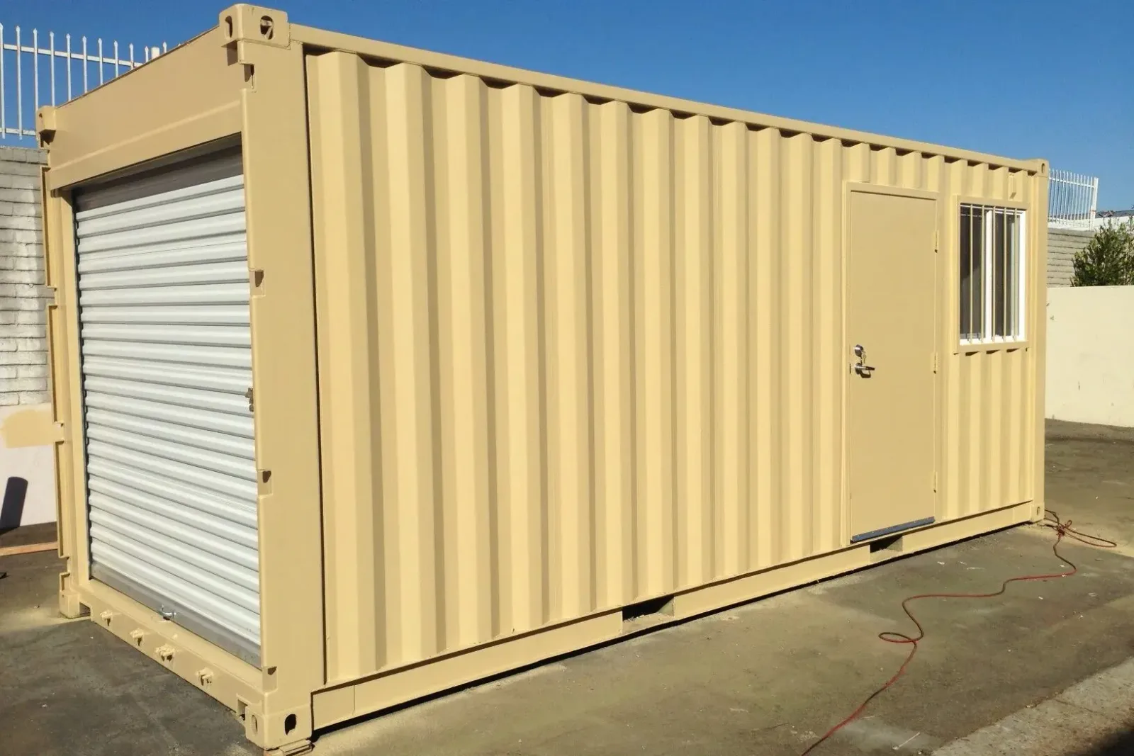 16Ft Storage Container With Roll-Up Door - Wind & Watertight for sale at Pauls Containers Ltd