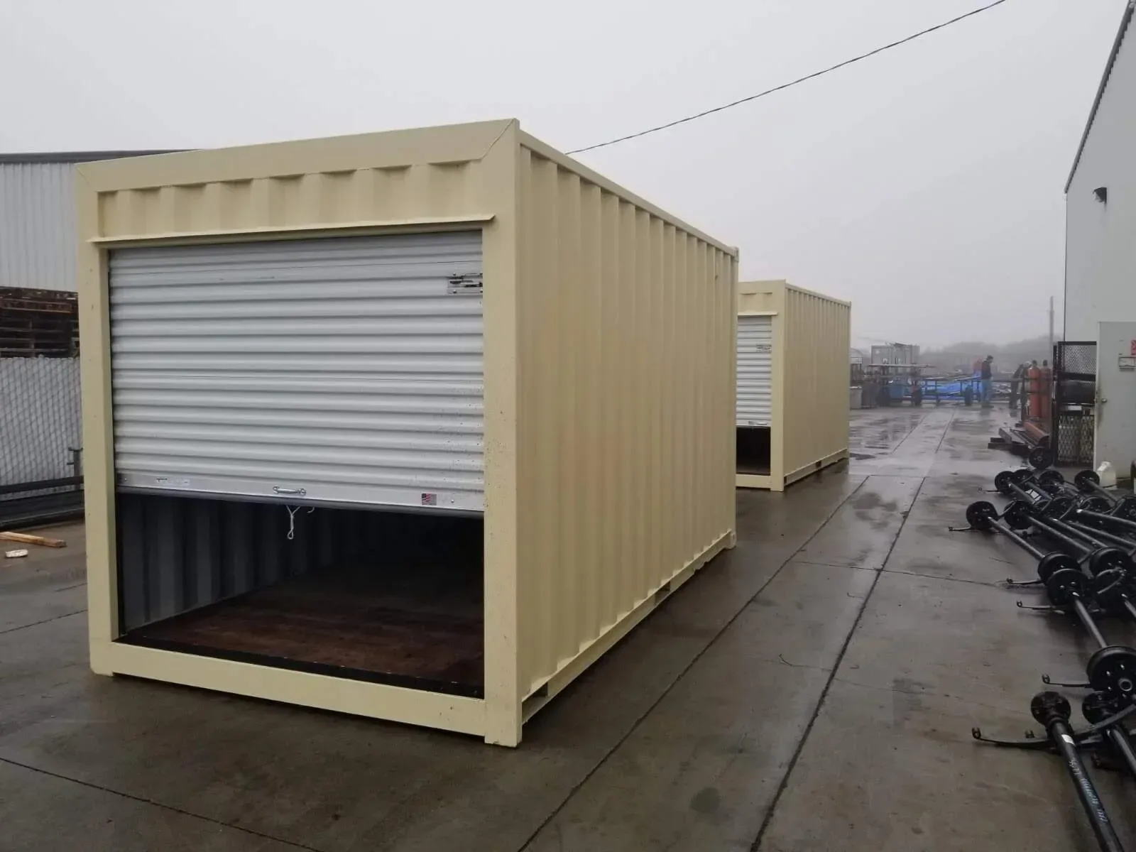 16Ft Storage Container With Roll-Up Door - Cargo Worthy Grade for sale at Pauls Containers Ltd