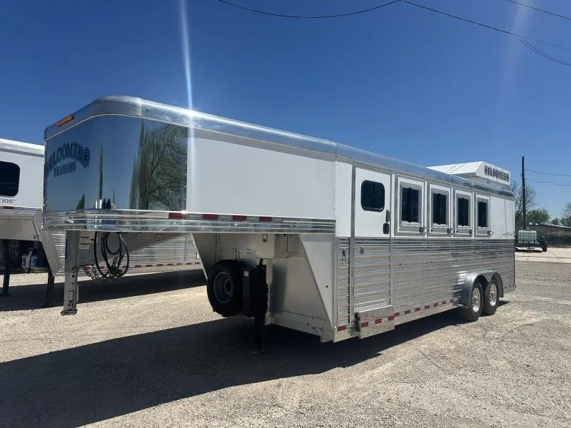 2020 Bloomer 4 Horse Stock Combo Trainer Tack Horse Trailer for sale at Pauls Containers Ltd