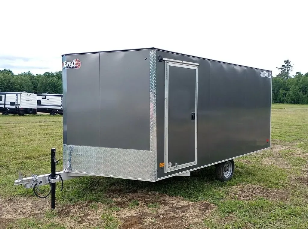 2022 Sno Pro Trailers 101x12 Aluminum Hybrid 2.0 w/Tapered Ramp for sale at Pauls Containers Ltd