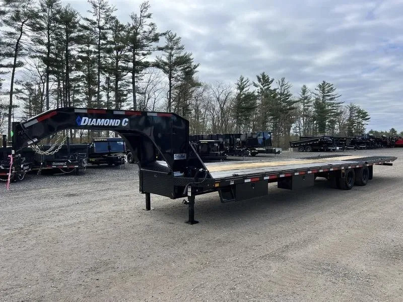 2024 Diamond C 8.5x35 25K Gooseneck Equipment Trailer w/Spare Mount for sale at Pauls Containers Ltd