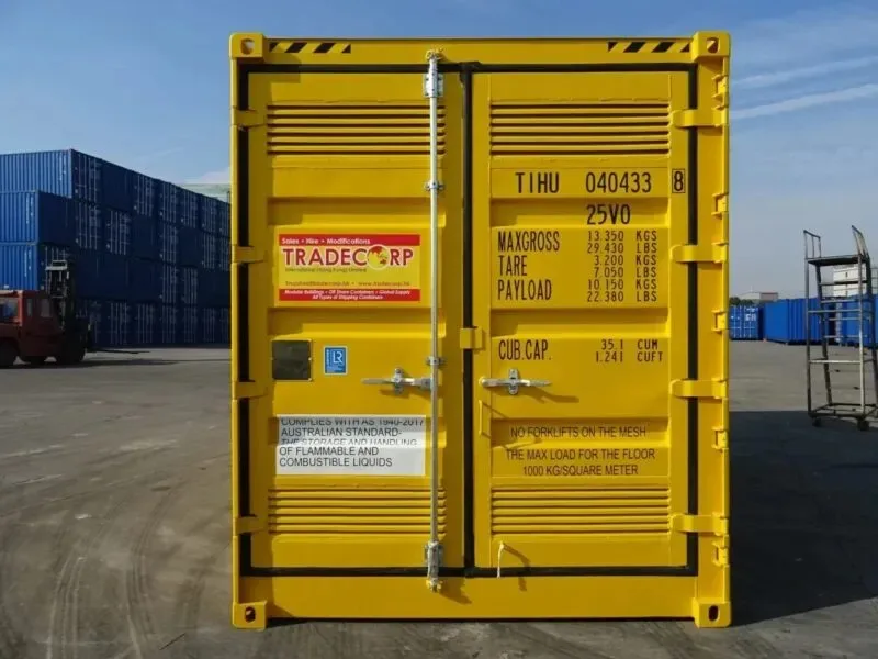 20ft Hazardous Goods Shipping Container for sale at Pauls Containers Ltd