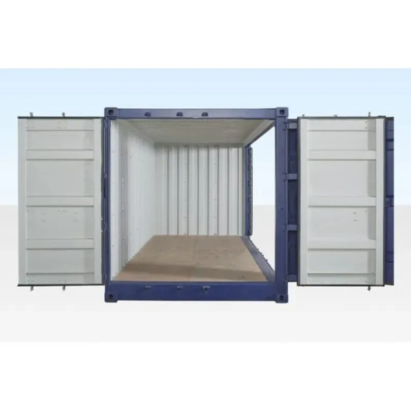 20Ft Open Side/ Full Side Access Container - front view, open