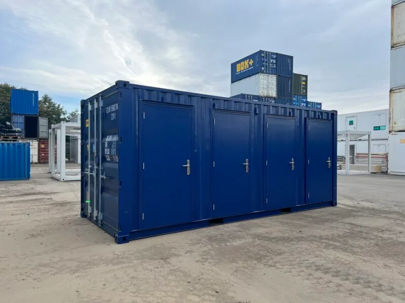 20ft Shipping Container Multi-unit Storage Solution for sale at Pauls Containers Ltd