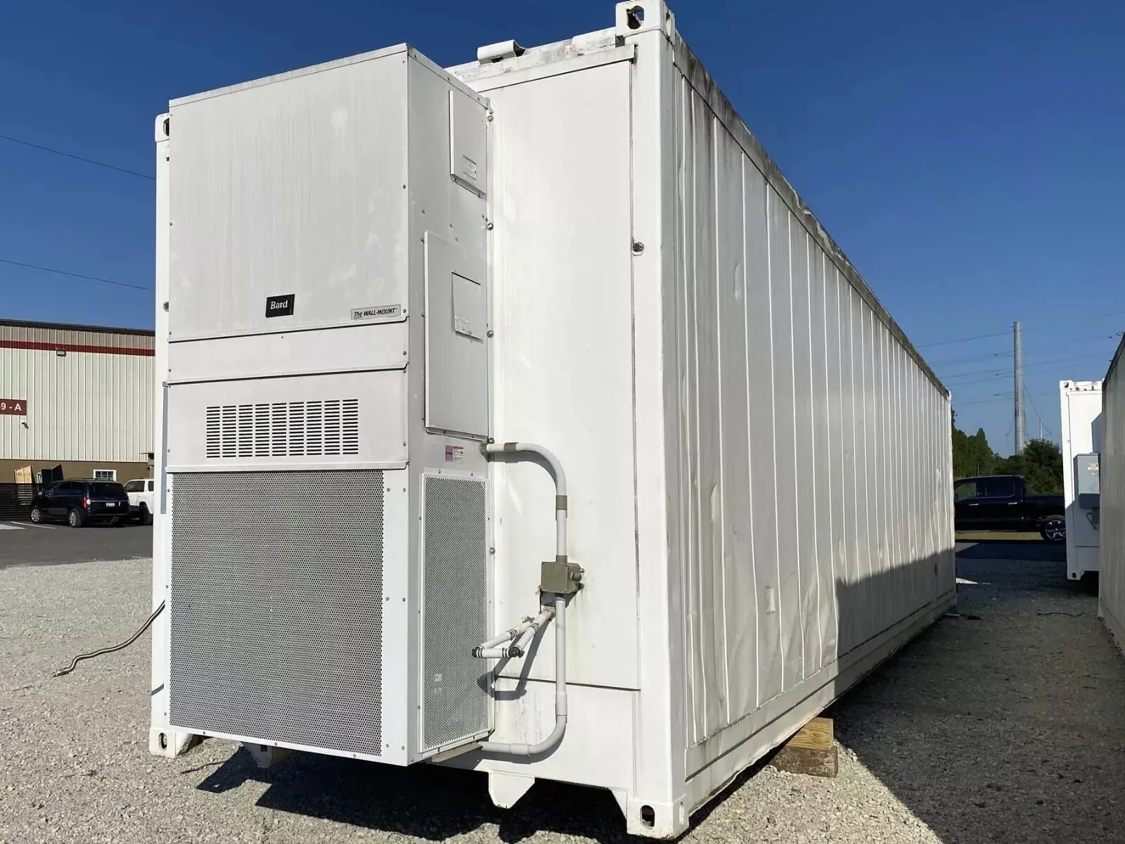 40 Foot High-Cube Insulated Shipping Container with 5 Ton Bard HVAC for sale at Pauls Containers Ltd