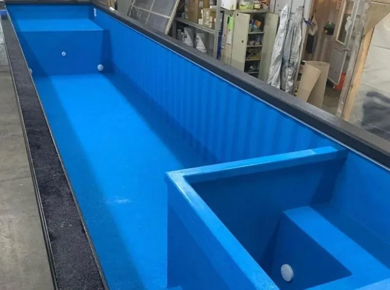 40 Ft Container Pool - Deep End Design for sale at Pauls Containers Ltd