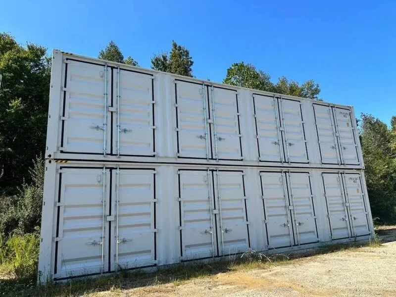 40ft Shipping Container With 4 Side Doors for sale at Pauls Containers Ltd