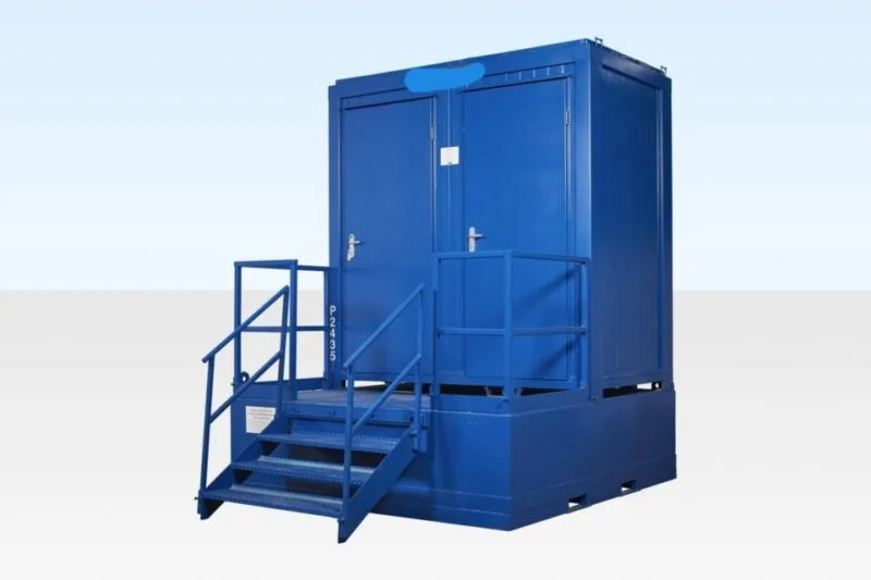 Double Mains Toilet Waste Tank for sale at Pauls Containers Ltd