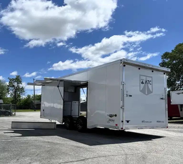 Enclosed ATC Car Trailer 2025 24ft. Aluminum ROM 450 for sale at Pauls Containers Ltd