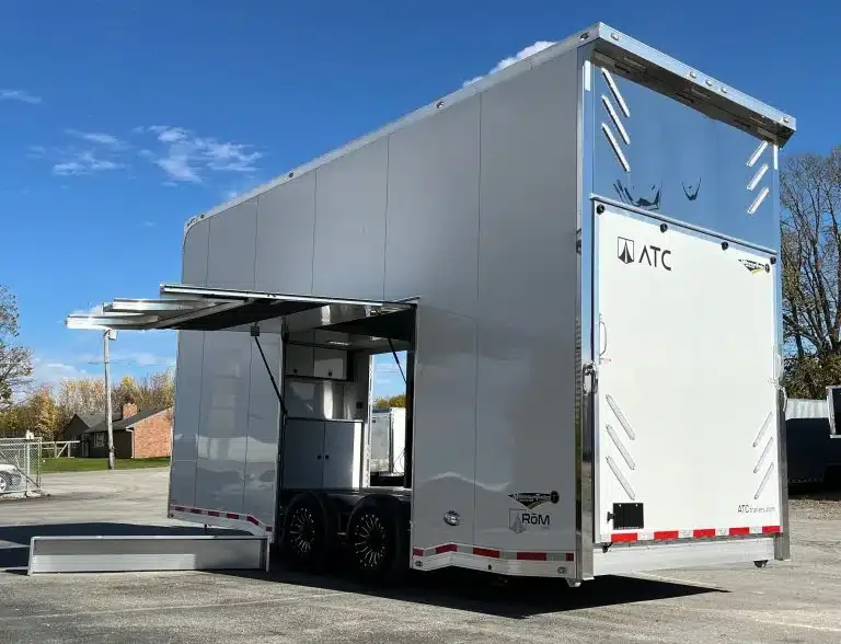 Enclosed ATC Car Trailer 2026 22ft. Aluminum Stacker ROM 900 for sale at Pauls Containers Ltd