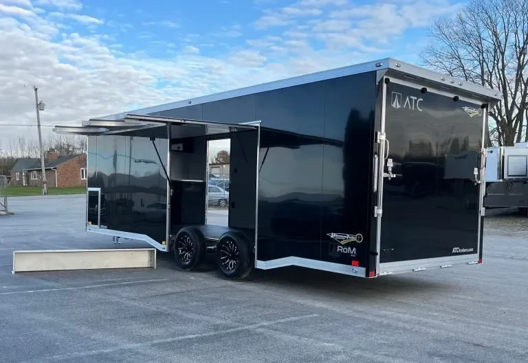 Enclosed ATC Car Trailer 2026 24ft. Aluminum ROM 400 for sale at Pauls Containers Ltd