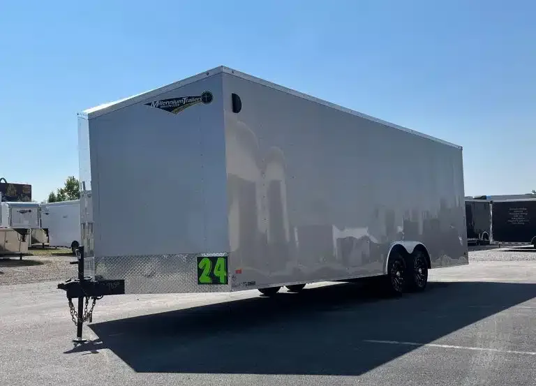 Enclosed Car Hauler 2026 24ft. Hero w/Heavy Duty Ramp Door for sale at Pauls Containers Ltd