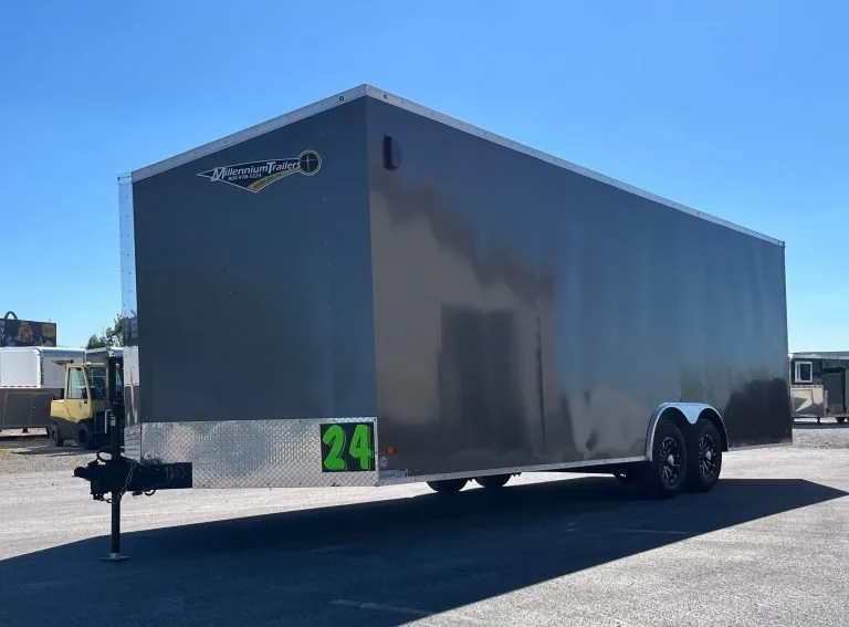 Enclosed Car Hauler 2026 24ft. Hero w/Heavy Duty Ramp Door for sale at Pauls Containers Ltd