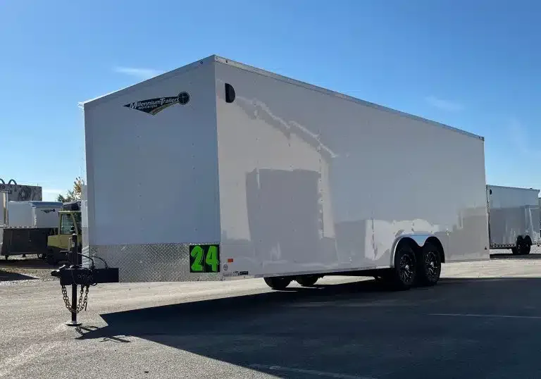 Enclosed Car Hauler 2026 24ft. Hero w/Heavy Duty Ramp Door for sale at Pauls Containers Ltd