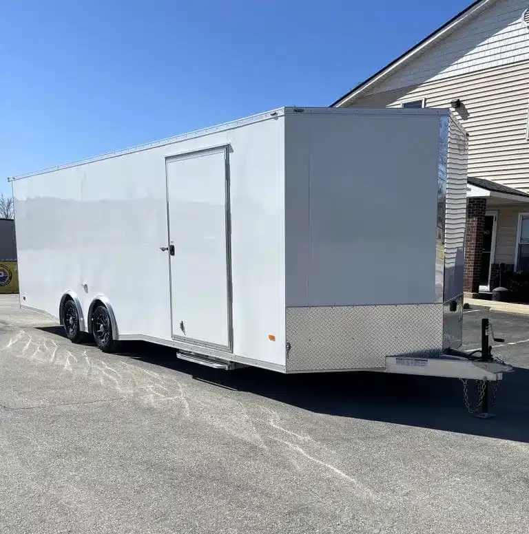 Enclosed Car Hauler 2026 26ft. Aluminum Blaze for sale at Pauls Containers Ltd