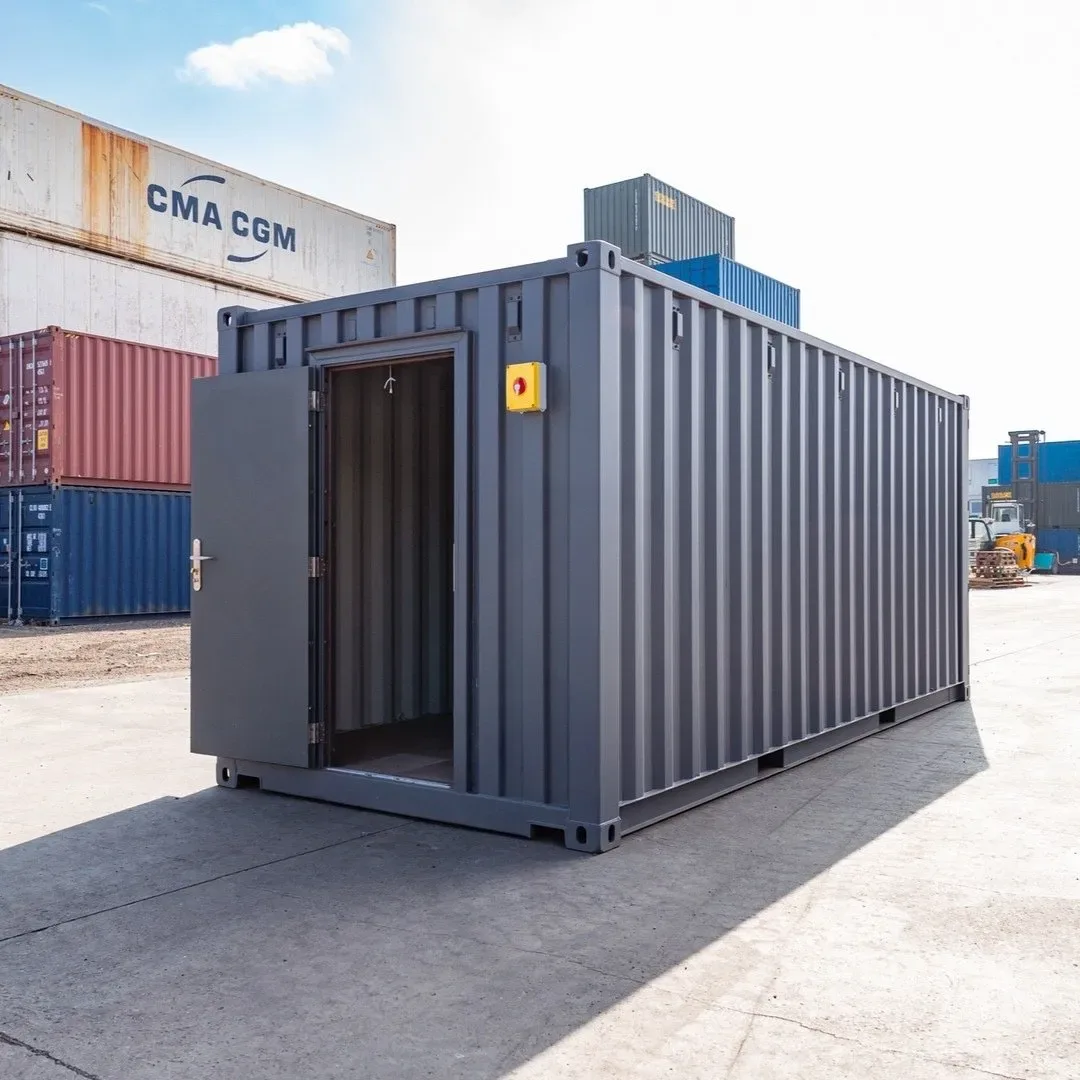 Enhanced 20ft Standard Shipping Container - Grey Finish for sale at Pauls Containers Ltd