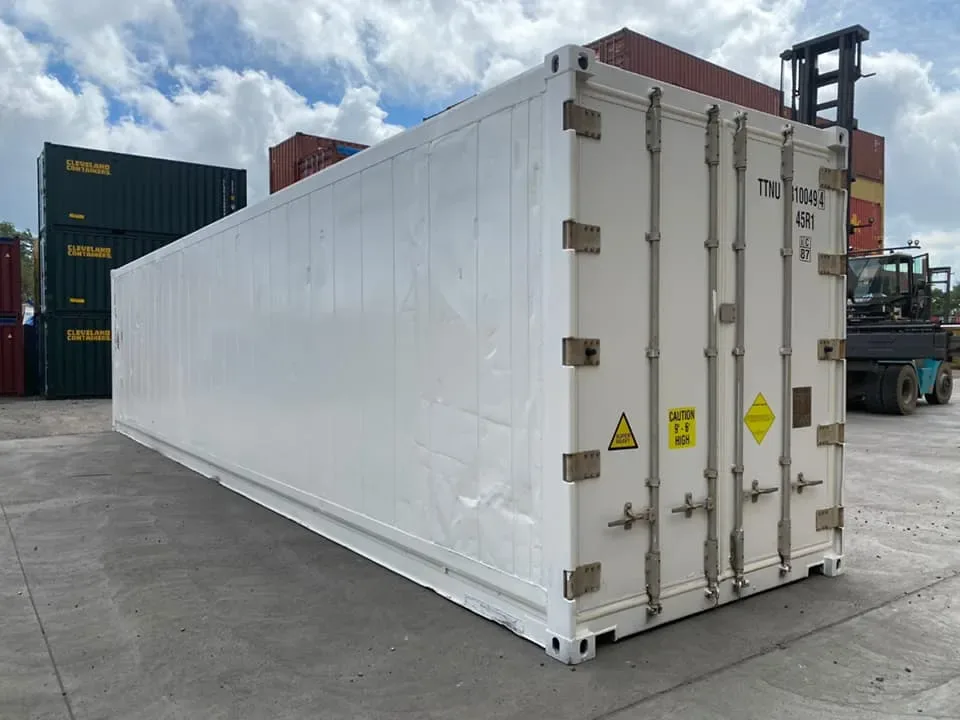 Refurbished High Cube Reefer Containers for sale at Pauls Containers Ltd